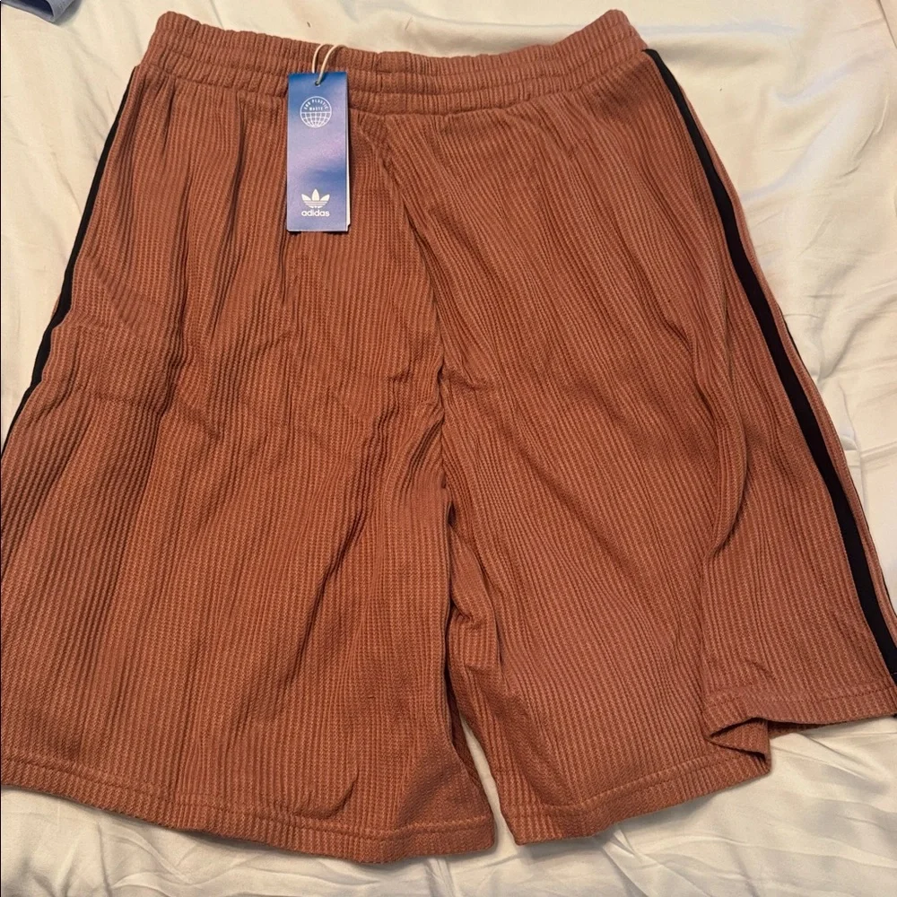 Adidas Women's mauve Athletic Bermuda Shorts - Picture 3 of 3